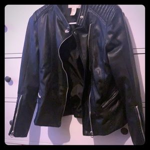 Faux leather jacket